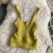 Aria Basics Aria Basics Retro Ribbed Knit Vest With V-neck, Solid Color High-waisted Backless European And American Street Style Short Slim-fit_ecoleips.com