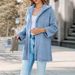 Women's Solid Color Casual Loose Plush Hooded Cardigan Mid-Length Coat Fall Winter New Arrival_ecoleips.com