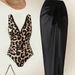 Leopard Print Deep V One Piece Swimsuit Slimming High End Feel Cross Border Export Sexy Beach Set Wrap Skirt for Women_ecoleips.com