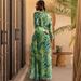 European And American Bikini New Halter Neck Printed Vacation Split Swimsuit And Cover Up Suit Female Hot Style_ecoleips.com