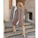 Autumn Winter New Loose Cotton-Padded Thickened Warm Houndstooth Mid-Length Wool Coat Woolen Blazer For Women_ecoleips.com