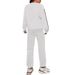 Women's Heart Print Casual Sports Sweatshirt Set European American Style Fashion Print_ecoleips.com