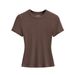 T-shirt Women's Summer Ins Spice Girl Skinny Elastic Waist Skinny Bottom Shirt Top_ecoleips.com