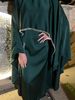 LY03 Dubai Women's Muslim Pearl Chain Daily Commuter Cape Robe_ecoleips.com