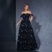 Women's Clothing New Style Butterfly Embroidery Mesh Niche Banquet Party Evening Dress_ecoleips.com