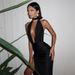 European And American Style 2026 Summer New Model, Unique Deep V Sexy Hot Girl Sleeveless Tie-neck Halter High-waisted_ecoleips.com
