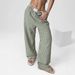 Women's High-Waisted Wide-Leg Pants Casual Striped Trousers Loose Fit Harajuku Style Comfortable Lounge Pants_ecoleips.com