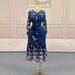 Elegant Pleated Midi Dress – Printed V-Neck Button-Down Dress With Relaxed Fit (Fall Collection)_ecoleips.com