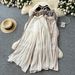Summer Collection High-Waisted Casual Pants Loose Wide-Leg Culottes Fairy-Like Gentle Style Concealing Flaws And Hips_ecoleips.com