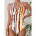 Women's Sexy Swimsuit Exclusive Color Blocking Unique Style Bikini Set Regular Size Polyester_ecoleips.com