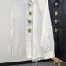 Spring Loose Blouse For Women - Heavy Pattern White Shirt, One Size (Black Trim)_ecoleips.com