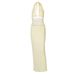 European And American Women's Fashion 2025 Summer New Style Fashionable Sexy Mesh Patchwork Backless Deep V Sheer Tie-Up_ecoleips.com