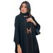 Women's Clothing Middle Eastern Muslim Abaya Fashion Robe Dress Belt Outer Coat_ecoleips.com