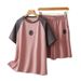 European Fashion Casual Sportswear Suits For Women Summer New Style Slim Loose Short Sleeved Shorts Two Piece Suit_ecoleips.com