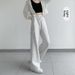 Women's Clothing High-Waisted Cargo Pants Slimming Tapered Wide Leg Straight Leg Casual Sports Plus Size Winter Style_ecoleips.com