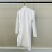 Spring New White Asymmetrical Trench Coat For Women, Slim-Fit Office Long Blazer Jacket With Waist Tie_ecoleips.com