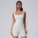 Women’s Clothing Tight Quick Drying Yoga Bodysuit Beautiful Back Yoga Clothes Women's Slimming Belly Thread Shorts Sports Fitness Clothes_ecoleips.com