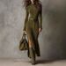 Women's Clothing Double Sided Cashmere Zipper Stand Collar Women's Dress Elegant Style High Quality Autumn Fashion_ecoleips.com