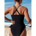 Solid Color Tankini Top With Bikini Bottoms Modest Two-Piece Swimsuit For Women Comfortable Swim Tank And Shorts Set_ecoleips.com