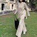 K Lazy Fashion Casual Sweater Set For Women; Plus Size New Cardigan Wide-leg Pants Two-piece Set._ecoleips.com