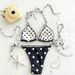 New Women's Lace-Up Two-Piece Swimsuit Style Sexy Bikini Hot Spring Beach Swimwear Popular Online_ecoleips.com