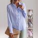 Women's European American Style Ruffled Bubble Long Sleeve Cardigan Shirt Casual Elegant Fashion Thin Blouse for Autumn_ecoleips.com