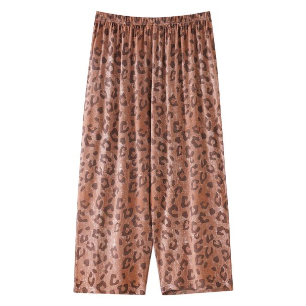 Soft Modal Female's Calf-Length Home Trousers Plaid Print Sleep Pants Women Pajamas Bottoms Sleepwear Pajama Pants Pijamas Mujer_ecoleips.com