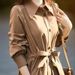 British-Style Belted Trench Coat – Long Sleeve Oversized Coat (Casual & Chic)_ecoleips.com