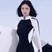 Aria Basics New Model Of Diving Suit With Hood, Chest Pad, Sun Protection, Slimming, Tight-fitting Sportswear, Surfing, Hot Spring_ecoleips.com