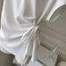 Solid Color Strap Design V-neck Short-sleeved T-shirt Women's Summer Slim-fit Korean Version Inner And Outer Waist Top_ecoleips.com