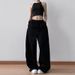 Women's Clothing Loose Fitting All Match Casual Pants For Women Spring New Sweatpants Skirt Style Casual Pants Straight Leg Sports Pants_ecoleips.com