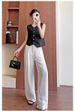 K Women's New Casual Thin Style High Waist Slimming Straight Leg Hanging Wide Leg Pants Long Pants_ecoleips.com