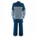 Women's Muslim Color-Block Knit Top And Solid Color Loose Pants Set_ecoleips.com
