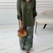 Women’s Clothing Summer New Fashion Large Size Cardigan Shirt High Waist Loose Trousers Two Piece Set_ecoleips.com