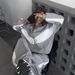 Women's Fashionable Leisure Suits Color Matching Long Sleeved Zipper Cardigan Contrast Color Tops Trousers Sports Set_ecoleips.com