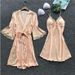 Popular Pajamas Silk Nightgowns Large Size Home Underwear Nightgowns_ecoleips.com