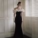French Style Satin Light Wedding Dress Simple Elegant Mermaid Style Small Train Bridesmaid Dress for Women 2026 New Style_ecoleips.com