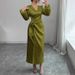 V-Neck Flutter Sleeve Belted Leopard Print Dress – French Chic & Adjustable Waist_ecoleips.com