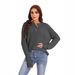 Annual Sweater For Autumn/Winter Season, Featuring Buttoned Round Collar Design, Loose-Fitting Casual Women's Garment_ecoleips.com