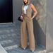 Stylish Women's Waistcoat & Wide-Leg Pants Set - Comfortable Office & Casual Outfit For Chic Everyday Wear_ecoleips.com