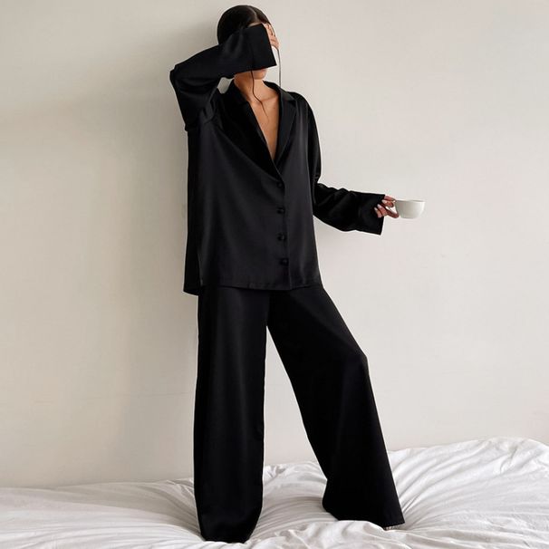 Feminine French-Style Long-Sleeved Winter & Autumn Fashion Set With Breathable Ice-White Silk Comfort_ecoleips.com