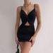 2022 Sexy Spaghetti Strap Bodycon Dress Women Backless Folds Wrap Hip Dresses Female Causal Streetwear Slim Dress Vestidos Robes_ecoleips.com