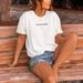 Cross-Border Independent Station Drake Letter Top Round Neck Short Sleeve Women's Pure Cotton T-Shirt You Are_ecoleips.com