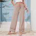 2026 European And American Fashion Casual Solid Color Loose Draped High-Waisted Straight Hollow_ecoleips.com