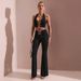 Voya Women's Vintage Hong Kong Style Drapey Bell-bottom Pants For Women, Summer Loose Fit, Slimming,High-waisted Versatile Casual Floor-length Pants
_ecoleips.com