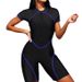 Aria Basics Cross-border 2025 High-end European And American Foreign Trade New Short-sleeve Zippered Racing Sports One-piece Wetsuit_ecoleips.com