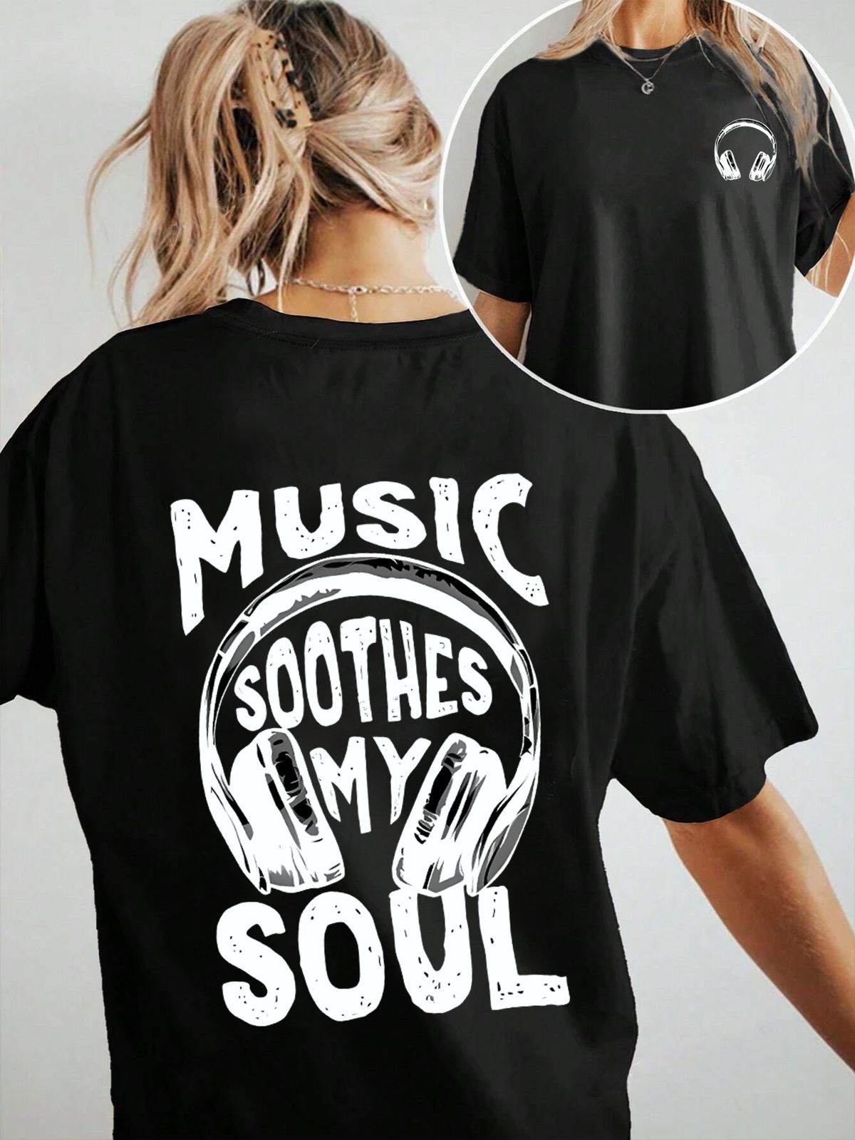 Women's Casual Round Neck Short Sleeve T-Shirt Multi-Color American Style Simple Fashionable Sports Top Solid Loose Printed_ecoleips.com