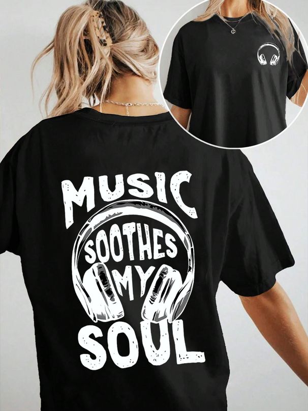 Women's Casual Round Neck Short Sleeve T-Shirt Multi-Color American Style Simple Fashionable Sports Top Solid Loose Printed_ecoleips.com