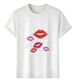 Women's T-Shirts Tshirt Muscle Freaks Antisocial Club Lip Style T-shirt_ecoleips.com