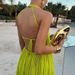 Women's Clothing Summer New Fashion Leisure Off Shoulder Sleeveless Solid Color Pleated Two Piece Suit_ecoleips.com